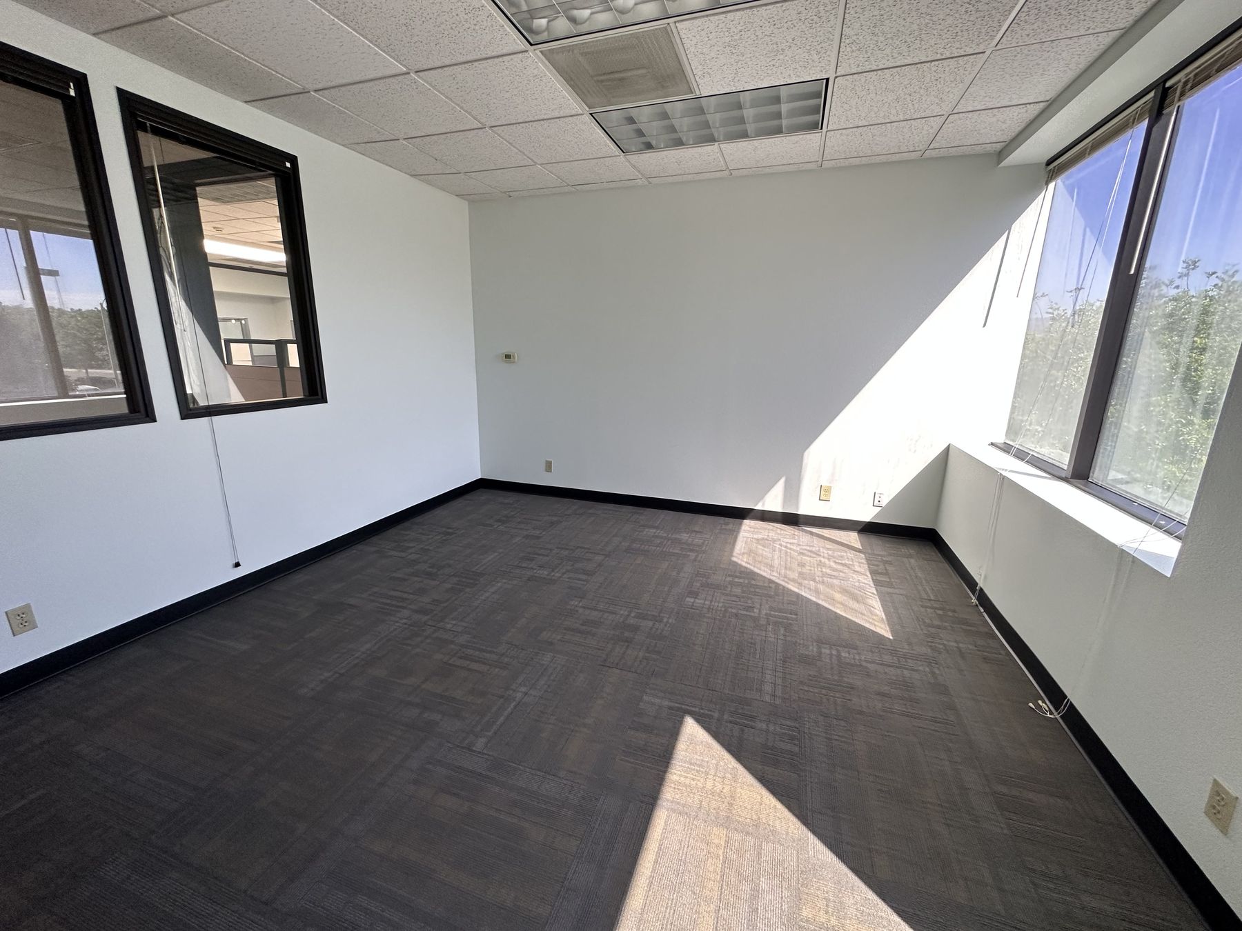 Private office with window line